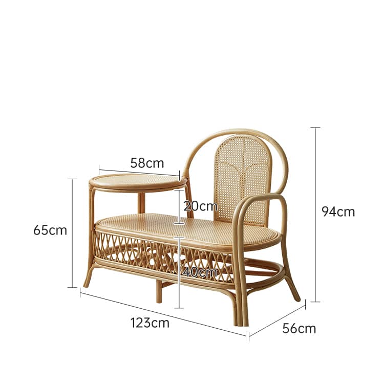 チェア椅子　htb-1787　ラタン　庭ベランダ　ガーデニング用ベンチ - BEST kagu